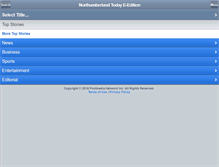 Tablet Screenshot of eedition.northumberlandtoday.com